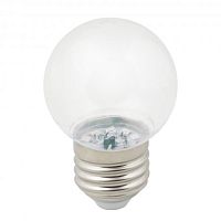 Лампа светодиодная Volpe LED-G45-1W/3000K/E27/CL/С G45 Шар 220В Е27 1Вт 3000K 45х82мм фото Лампа светодиодная Volpe LED-G45-1W/3000K/E27/CL/С G45 Шар 220В Е27 1Вт 3000K 45х82мм картинка